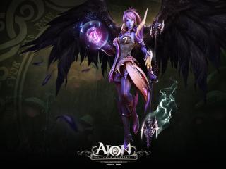 aion the tower of eternity, girl, staff wallpaper