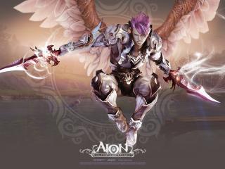 aion the tower of eternity, girl, wings wallpaper