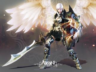 aion the tower of eternity, wings, cloak wallpaper