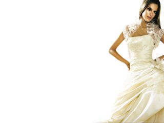 Alessandra Ambrosio Gorgeous White Dress Wallpaper wallpaper
