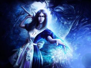 alice madness returns, wand, crystal Wallpaper