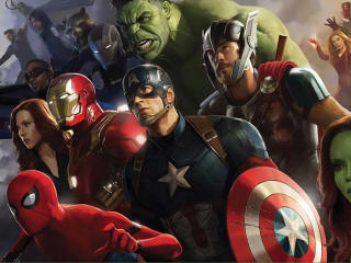 All Superheros in Avengers Infinity War Wallpaper