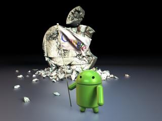 android, robot, abstraction wallpaper