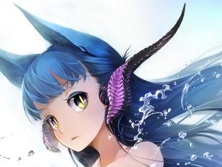 anime, girl, ears wallpaper