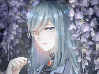 anime, girl, heterochromia wallpaper