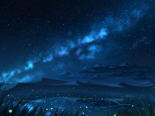 Anime Night Digital Art HD Landscape wallpaper