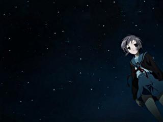 anime, night, sky Wallpaper