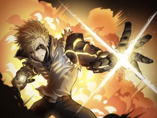 Anime One-Punch Man HD  Genos Digital Art wallpaper