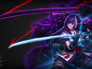 Anime Warrior Girl wallpaper