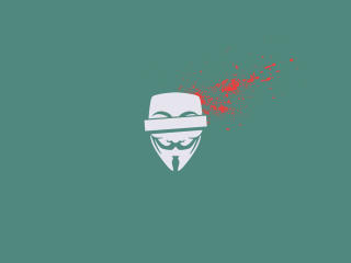 anonymous, blood, mask wallpaper