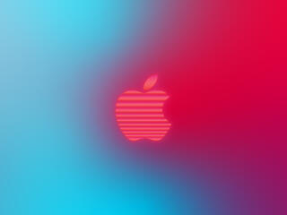 Apple 4k Gradient Logo wallpaper