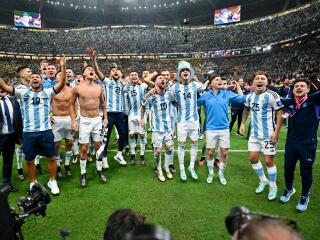 Argentina World Cup 2022 Victory Celebration wallpaper