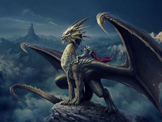 art, nick deligaris, dragon wallpaper