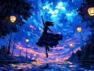 Artistic Dancing Girl wallpaper