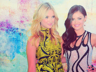 Ashley Benson with lucy hale wallpaper wallpaper