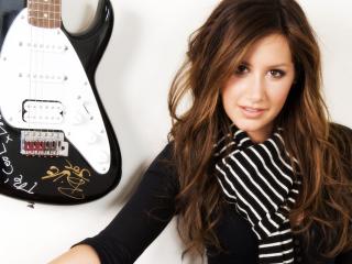 Ashley Tisdale With Guitar Wallpapers wallpaper