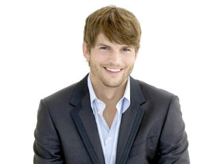 Ashton Kutcher Smiling Pose in Suit wallpaper wallpaper