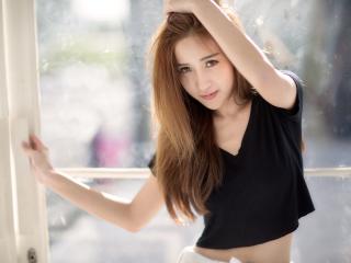 Asian Girl Cute In Black wallpaper