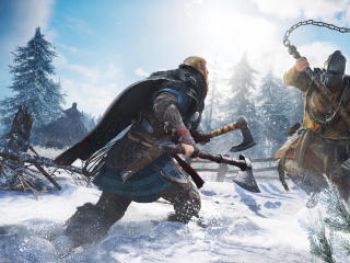 Assassin's Creed Valhalla Warrior Battle wallpaper