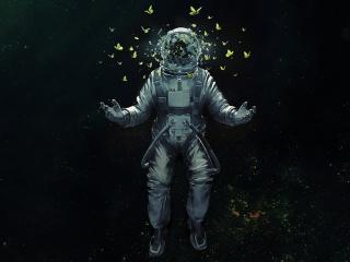 Astronaut In Dream Space wallpaper