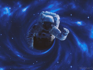 Astronaut Space Adventure Wallpaper