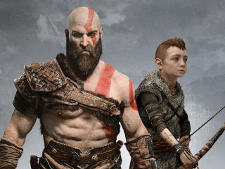 Atreus Kratos God of War 2018 wallpaper