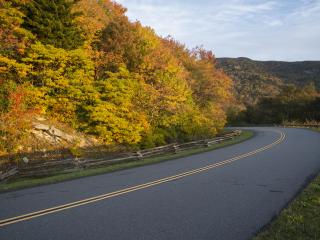 autumn, road, rotate wallpaper