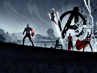 Avengers Endgame 8K Poster wallpaper