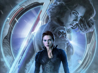 Avengers Endgame Black Widow Poster Art wallpaper