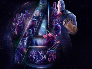 Avengers Infinity War All Superhero And Villain Poster Artwork wallpaper