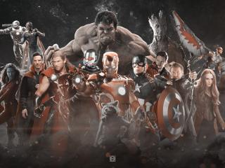 Avengers Infinty War All Superhero FanArt wallpaper