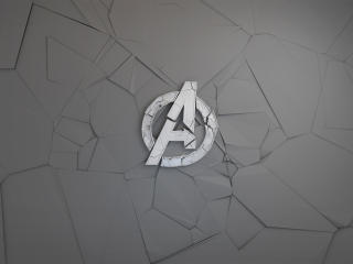 Avengers Logo Minimal Art wallpaper