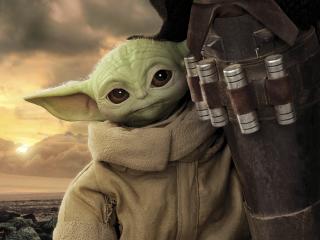 Baby Yoda Star Wars Mandalorian 2 wallpaper