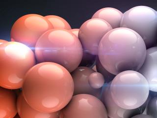 balls, shape, light wallpaper