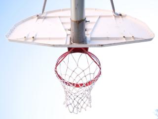basketball hoop, basketball, net Wallpaper