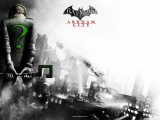 batman arkham city, riddler, back wallpaper
