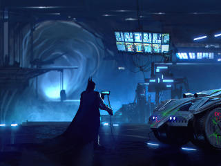Batman Batmobile DC wallpaper