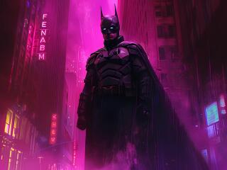 Batman Purple Background wallpaper