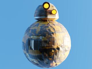 BB-8 Digital Art HD Star Wars wallpaper