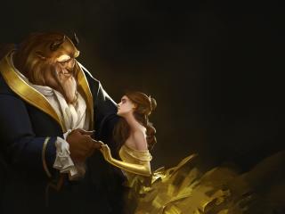  Beauty And The Beast Artwork wallpaper