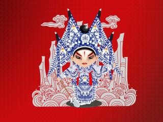 beijing opera, costumes, fabric wallpaper