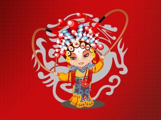 beijing opera, girl, dress wallpaper