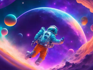 Being Astronaut 4K Fantasy Dream wallpaper