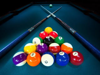 billiard, balls, cue Wallpaper