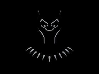 Black Panther Flat Digital Art wallpaper