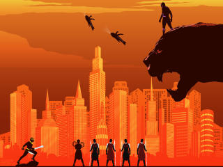 Black Panther Poster Illustration wallpaper