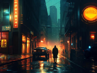 Blade Runner Movie HD AI Background wallpaper