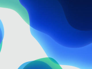 Blue and Light  iOS 13 wallpaper