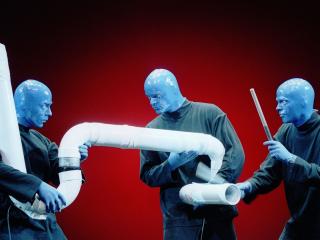 blue man group, image, bald Wallpaper
