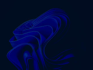Blue Shades WIndows 11 Abstract Wallpaper